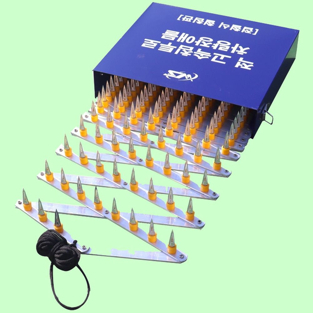 바리게이트 접철식 철침판 진입 방지 출입통제 접이식