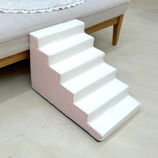 스티치박스 메란지 논슬립 6단계단 핑크