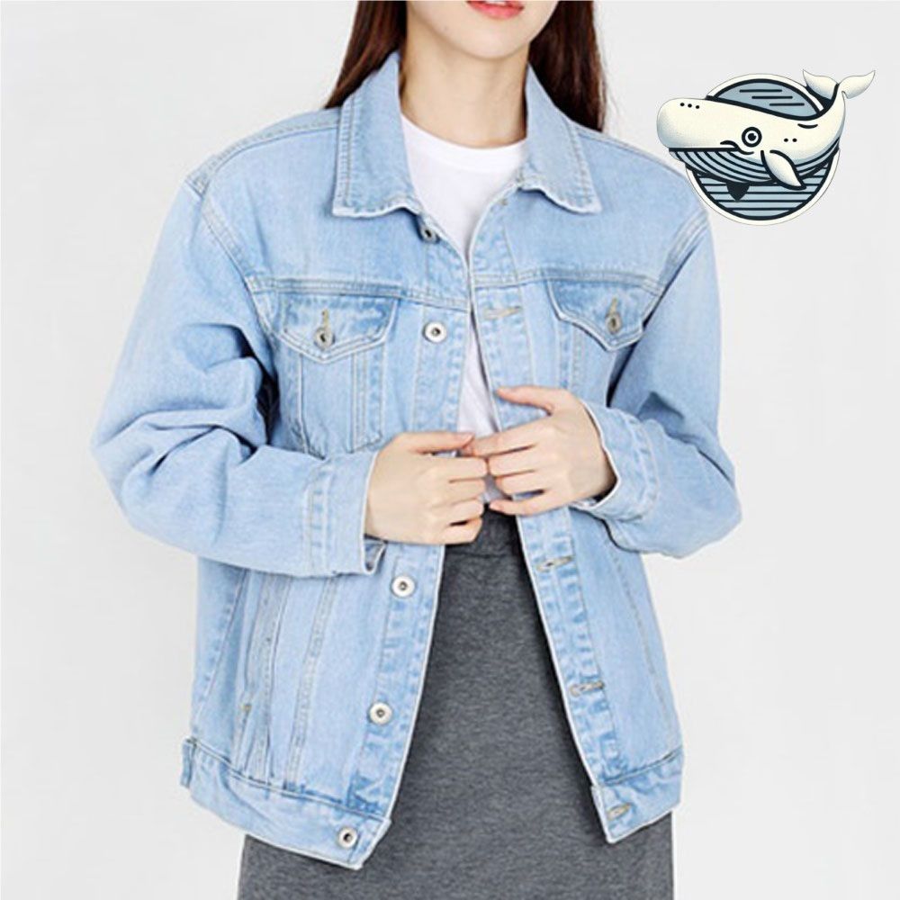 캐주얼 데님 자켓 봄가을 여성용 편안한 청자켓