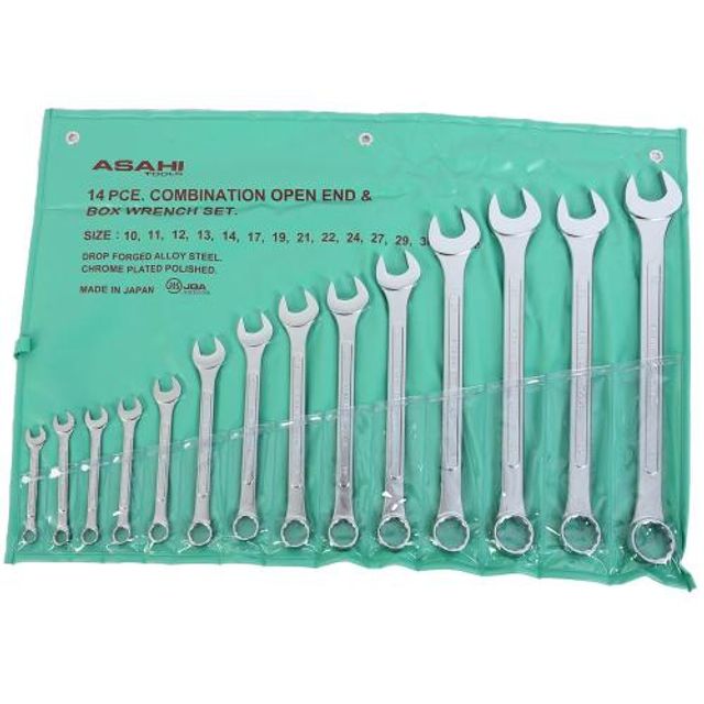 아사히 콤비네이션렌치세트 14P MM 1SET