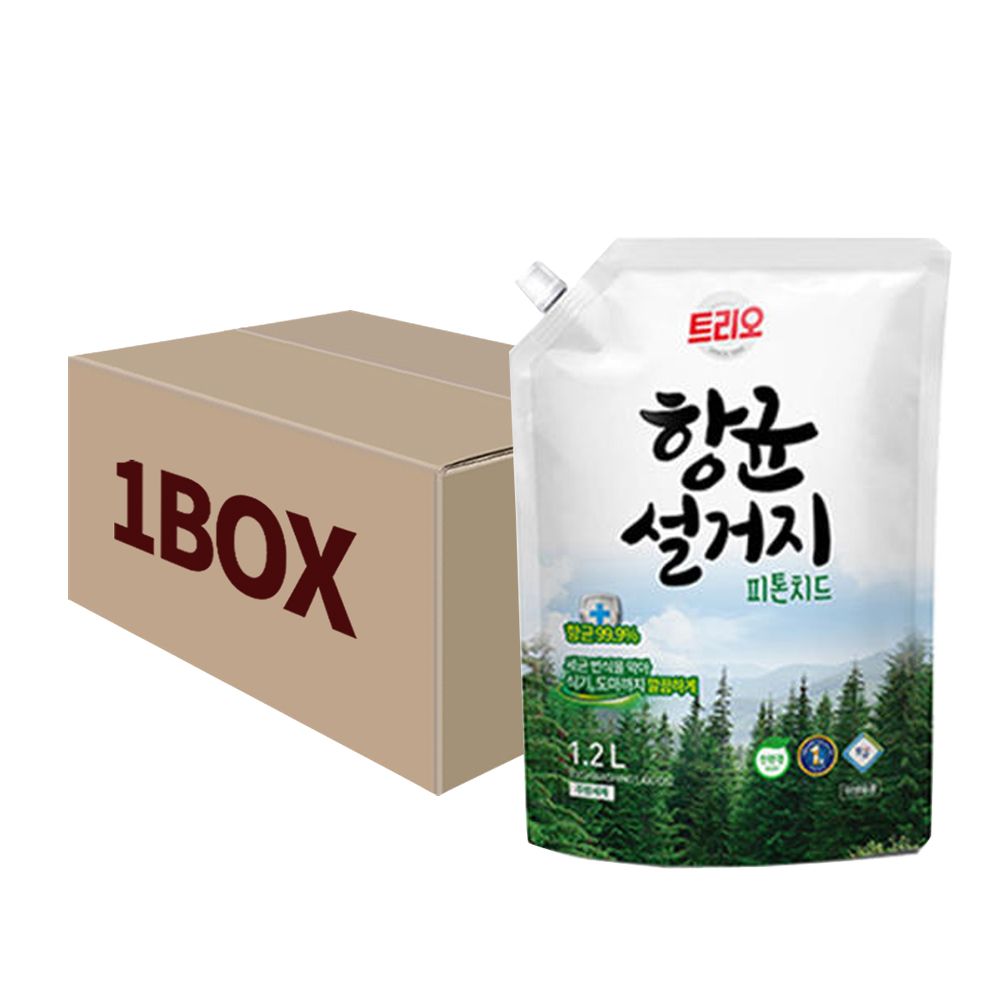 애경 트리오 피톤치드 주방세제 리필 1200ml 10입