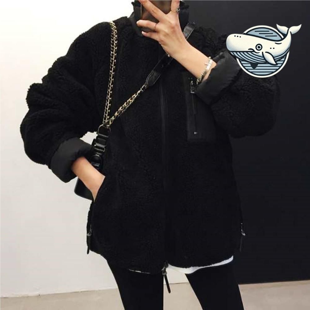 따뜻한 리버시블 뽀글이 양털 점퍼 스타일리시