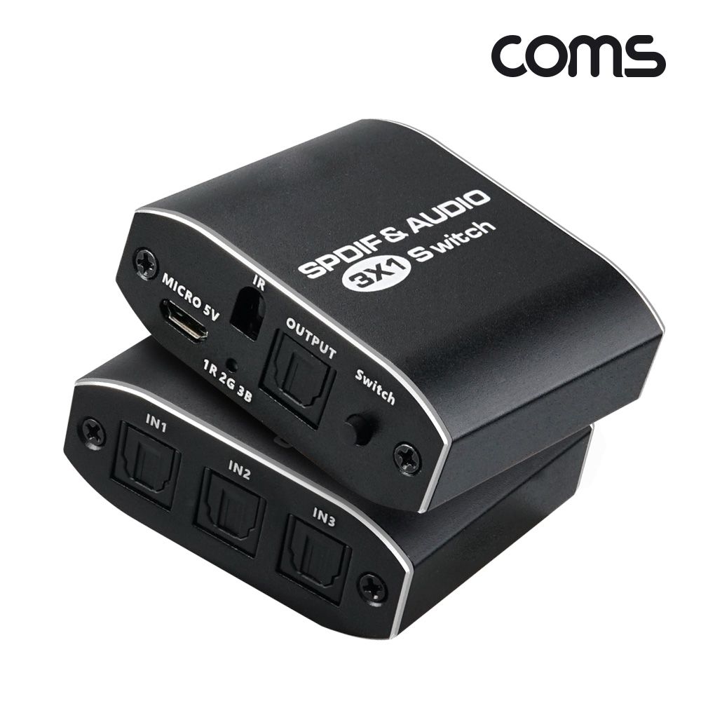 Coms 오디오 광 선택기 3대1 Optical SPDIF