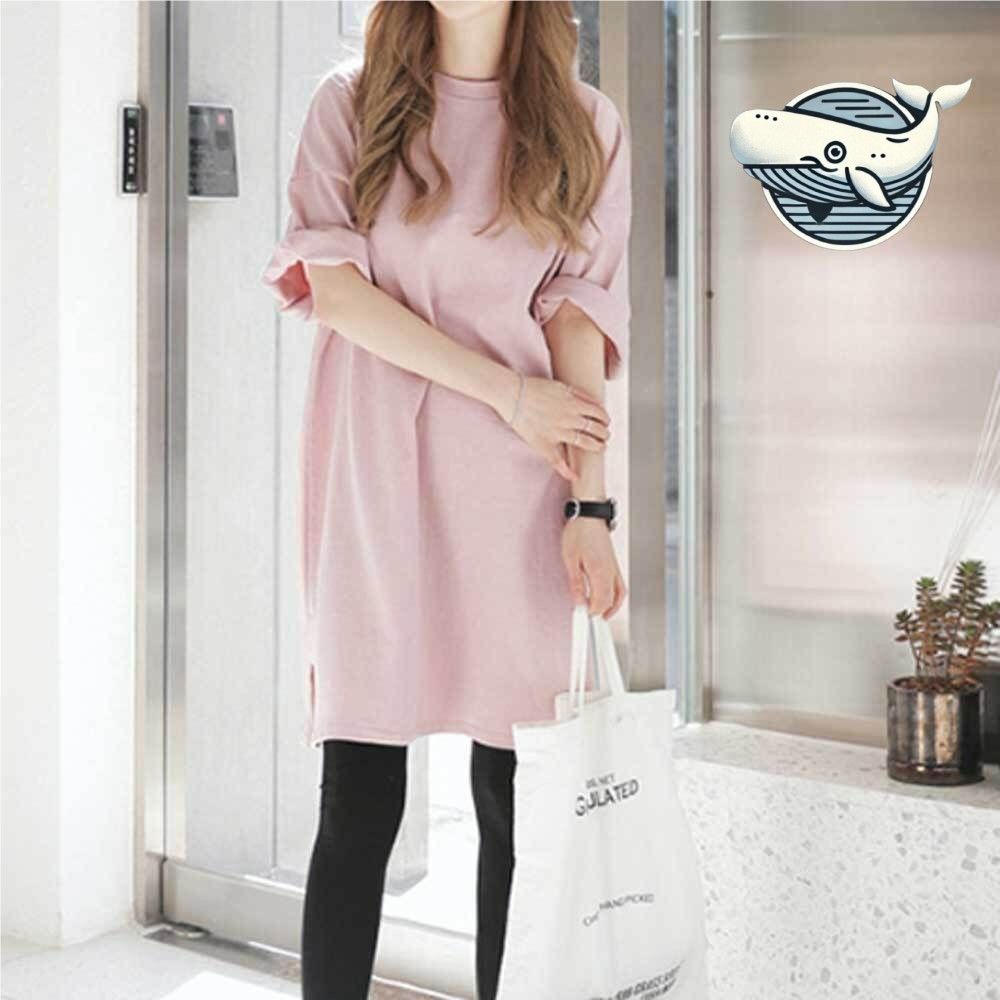 편안한 핑크 루즈핏 티셔츠 캐주얼 데일리 여름