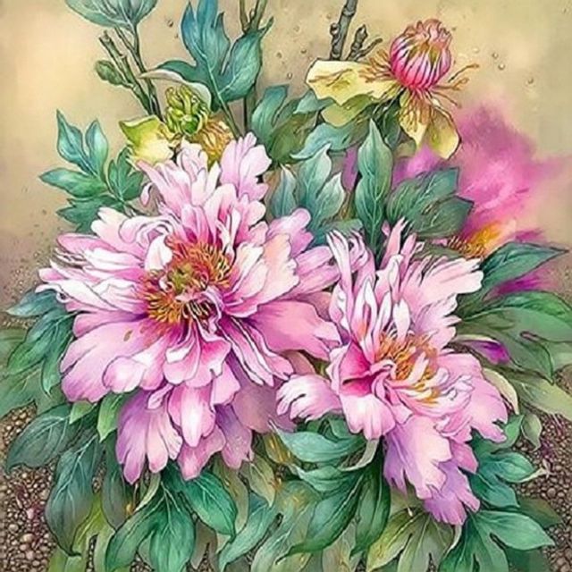 명화 그림 나무 꽃 DIY 페인팅 큐티션