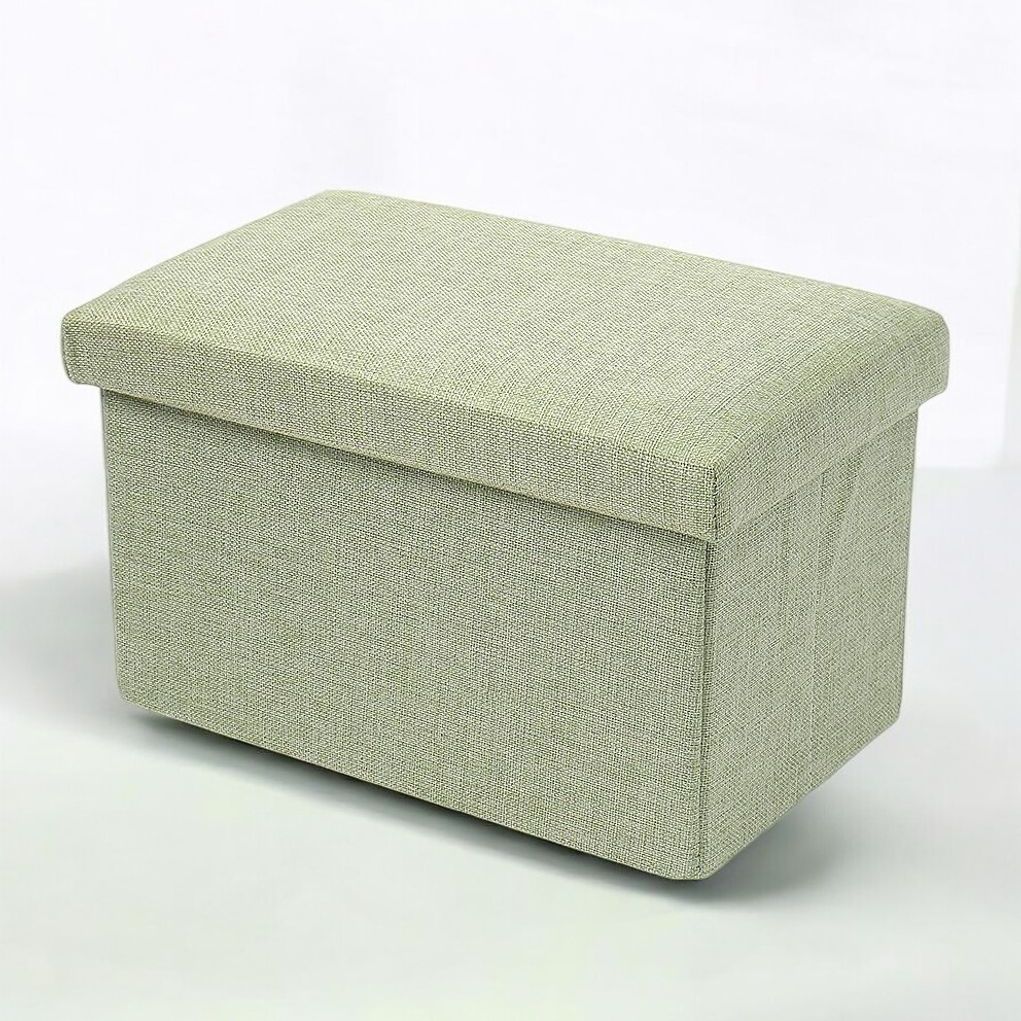 게더릭 패브릭 수납의자 (그린) (40x25cm)