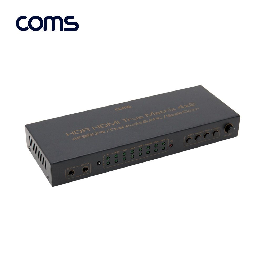 COMS HDMI 매트릭스 4대2 선택기/듀얼오디오출력