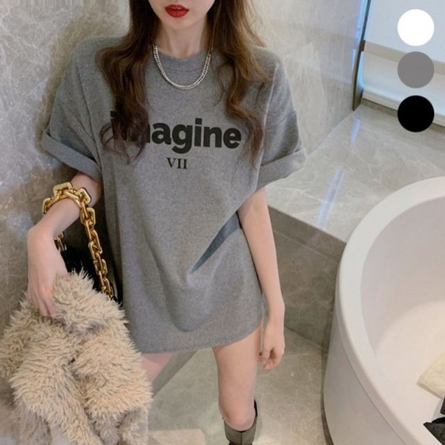 반팔티셔츠 루즈핏 캐주얼 기본 오버핏 데이 라운드넥