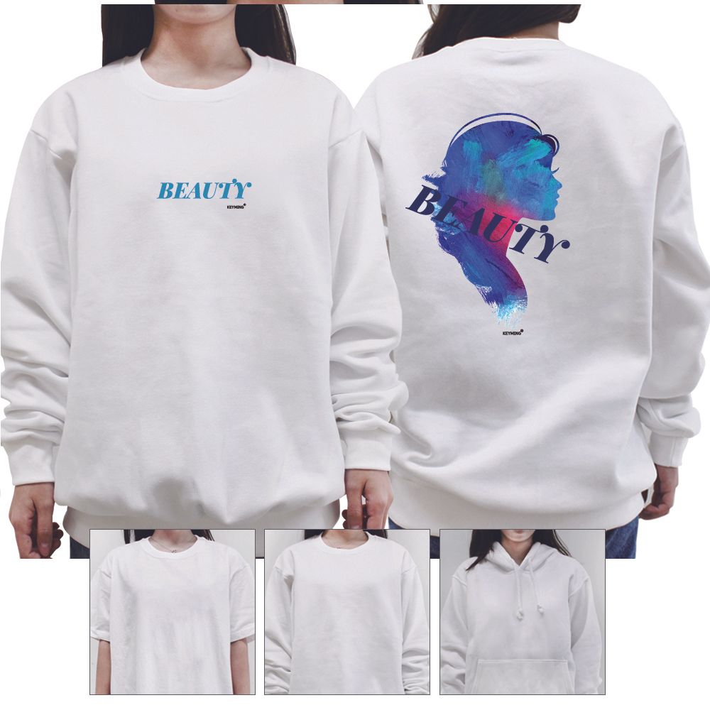 키밍 Beayty 여성 남성 티셔츠 후드 맨투맨 반팔티