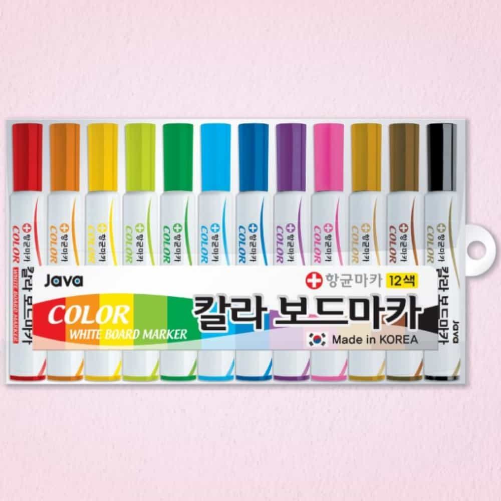칼라 보드 마카 12색 마카펜 칠판보드마카