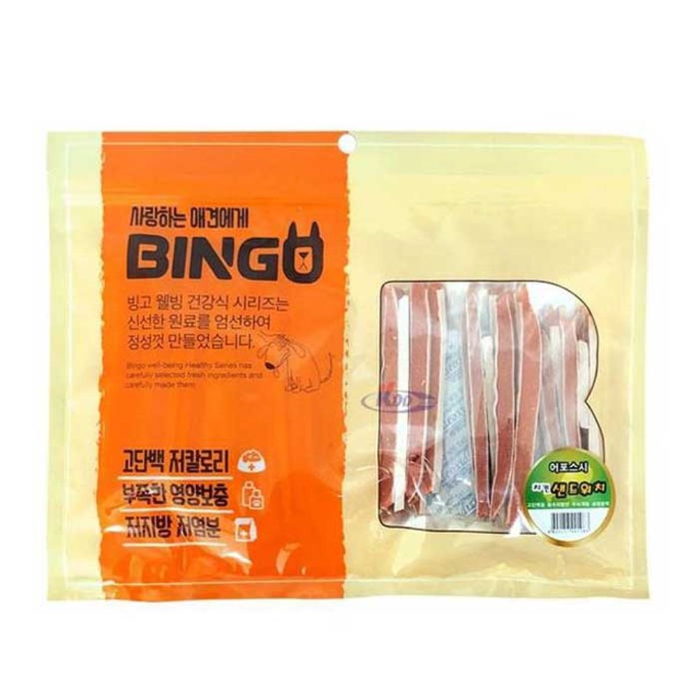 애견간식 빙고 치킨 샌드위치 400g 10팩 1타