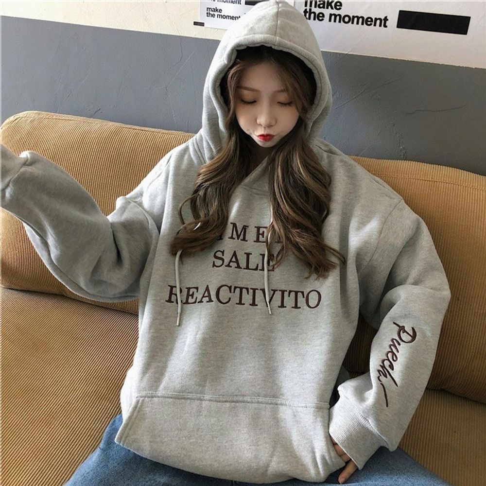 기모안감 여성 데일리후드티 여자후드티 여성 캐