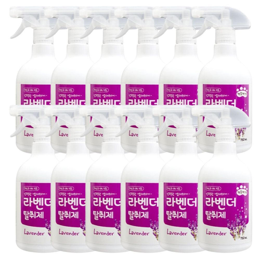 반려동물 냄새 배변 일상 탈취제 라벤더 750ml 12P 관