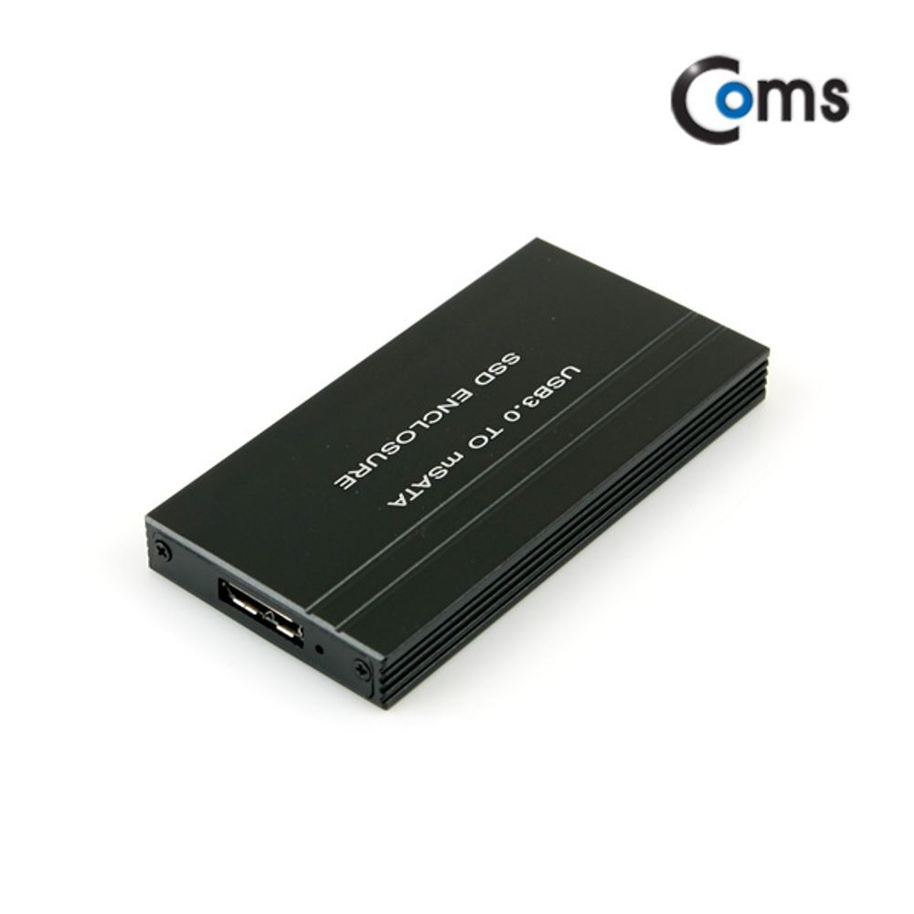 Coms USB 외장 케이스(SSD) mSATA Black