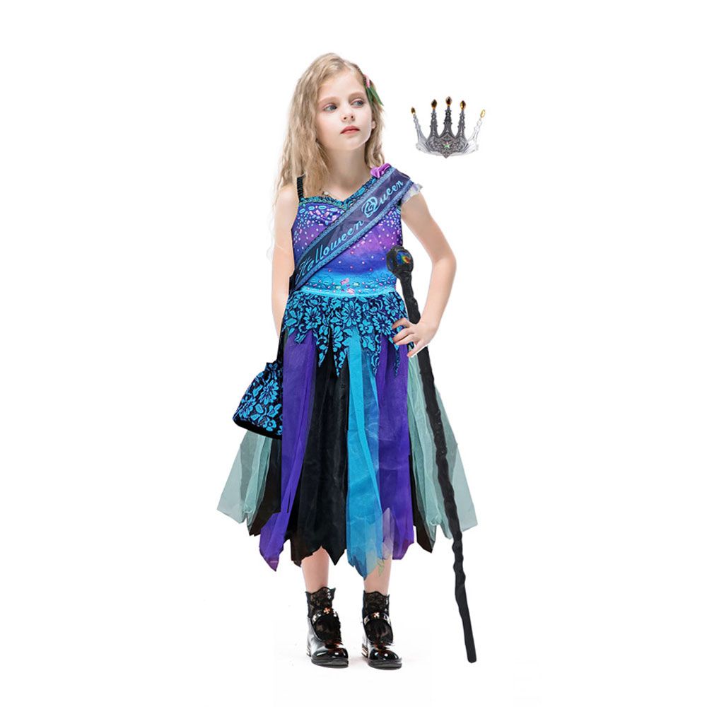 아이티알,NE 할로윈 퀸 코스튬 캐릭터 여아동 파티 드레스 옷 소품