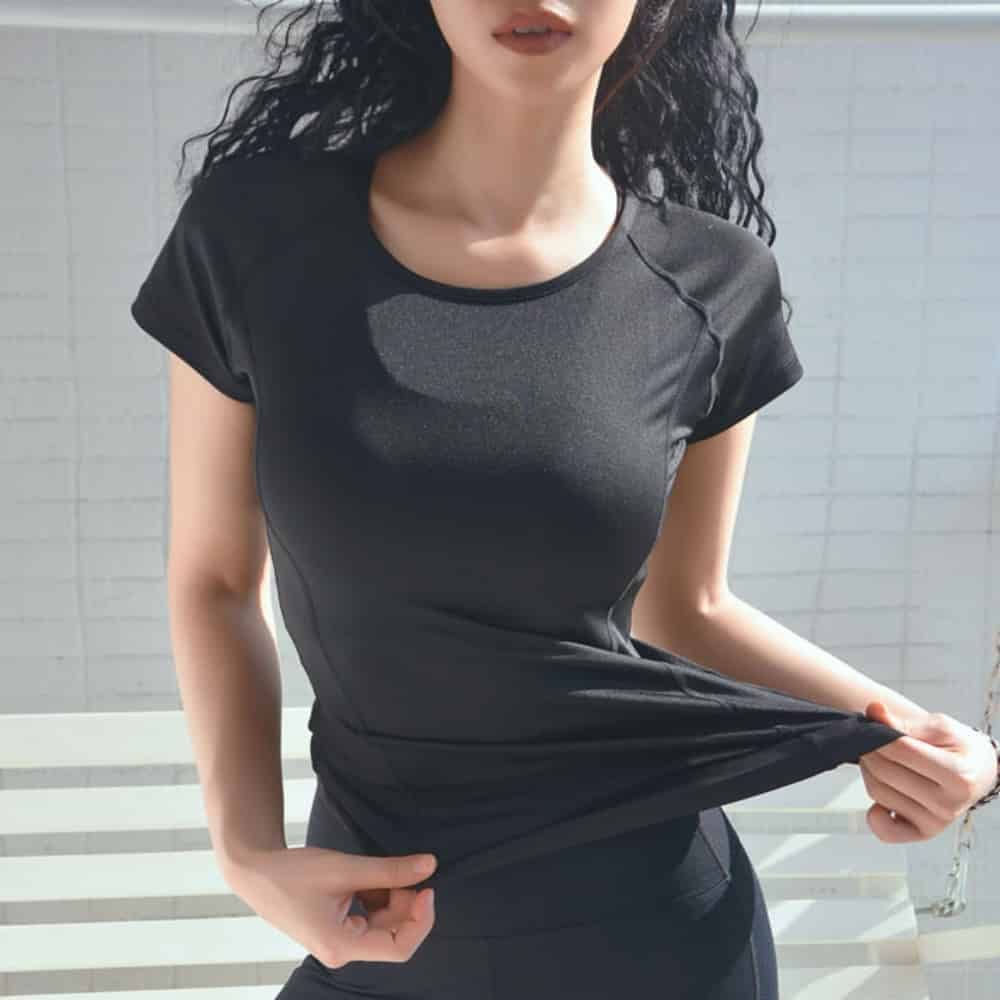 여자 상의 운동복 2P 여자운동복 헬스반팔