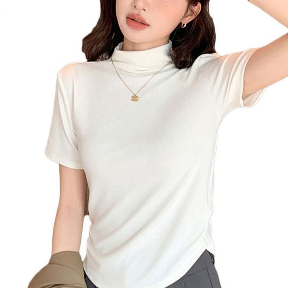 반폴라 오버핏 여름티 여름 기본티 티셔츠 여자 반팔