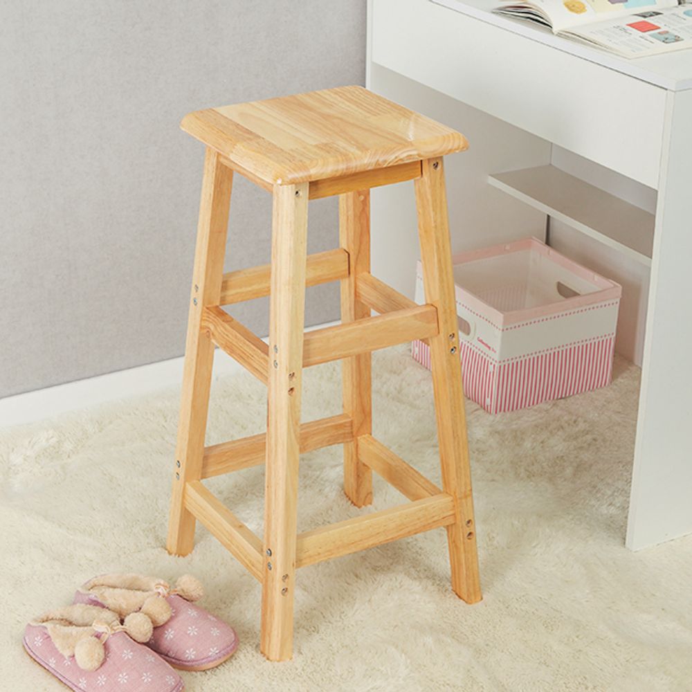 원목 홈바 의자 바 스툴 보조의자 70cm