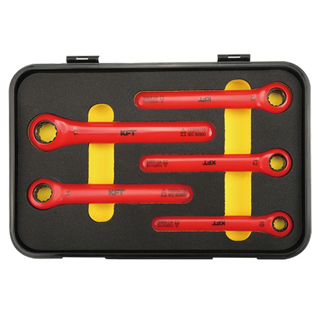 KFT절연공구 절연링라쳇콤비렌치세트 KF-IRS5P 1SET