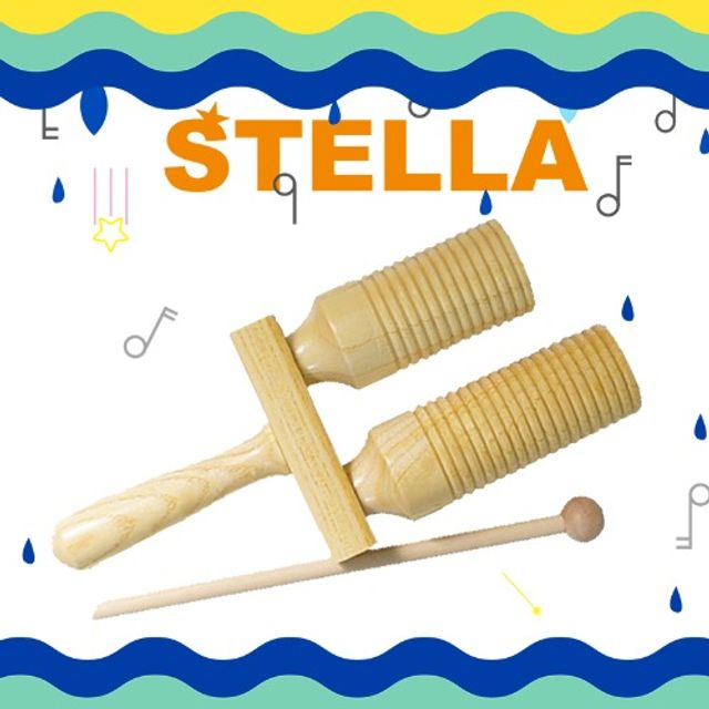 (STELLA 스텔라)악기 우든 아고고 2구형+말렛 10개