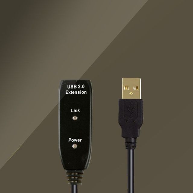 USB 2.0 리피터 연장케이블 15M 골드 커넥터