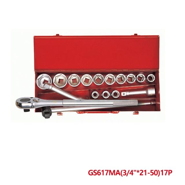 지니어스 2007867 3_4in 핸드소켓세트17pcs GS_617MA