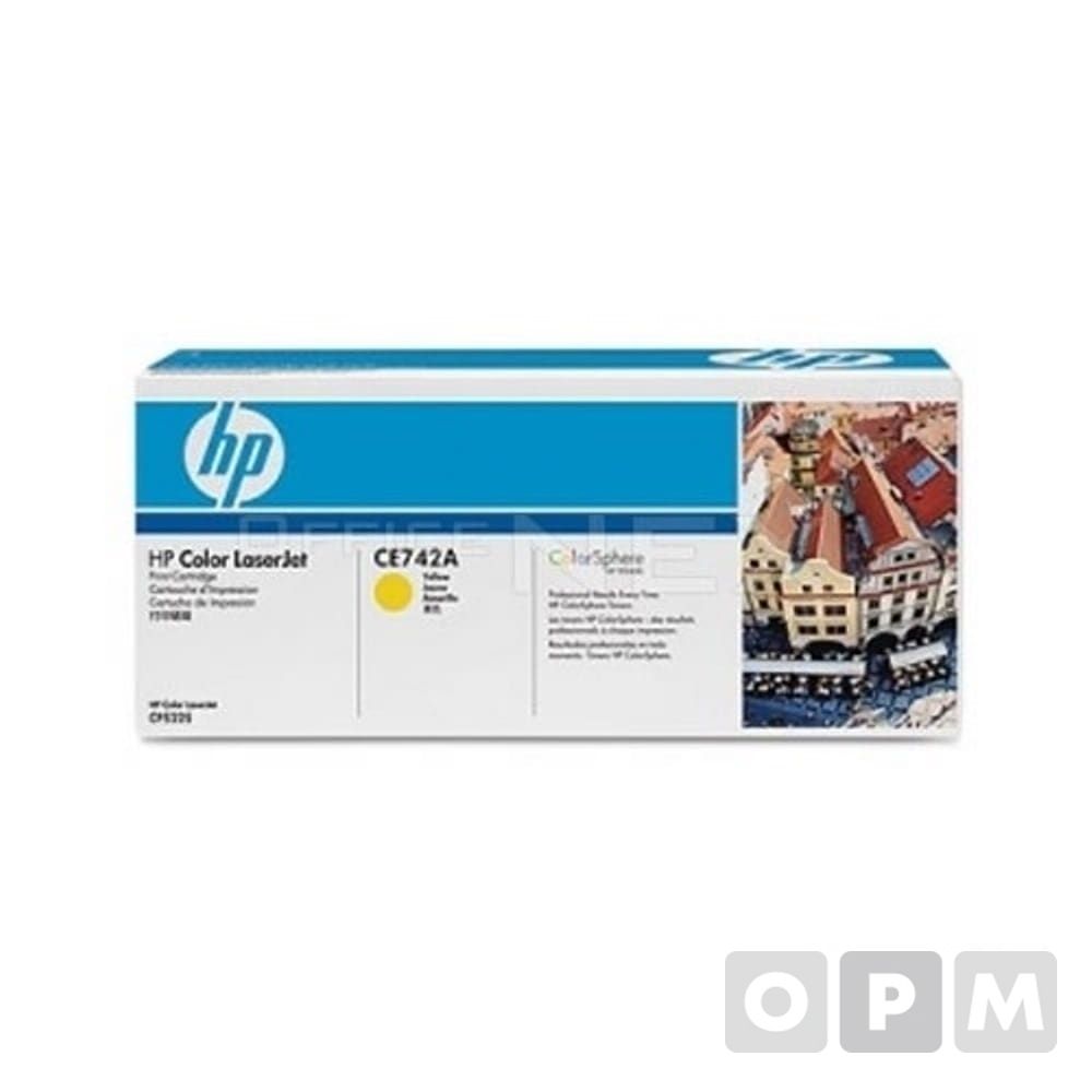 HP 토너 CE742A/노랑/7300매/1EA