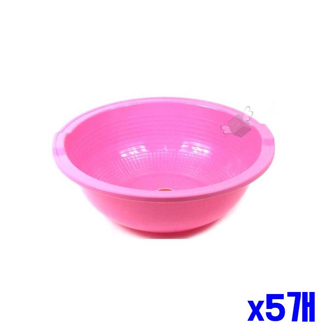 42x14.8cm 물바가지 함박 x5개 플라스틱 컬러 바가지