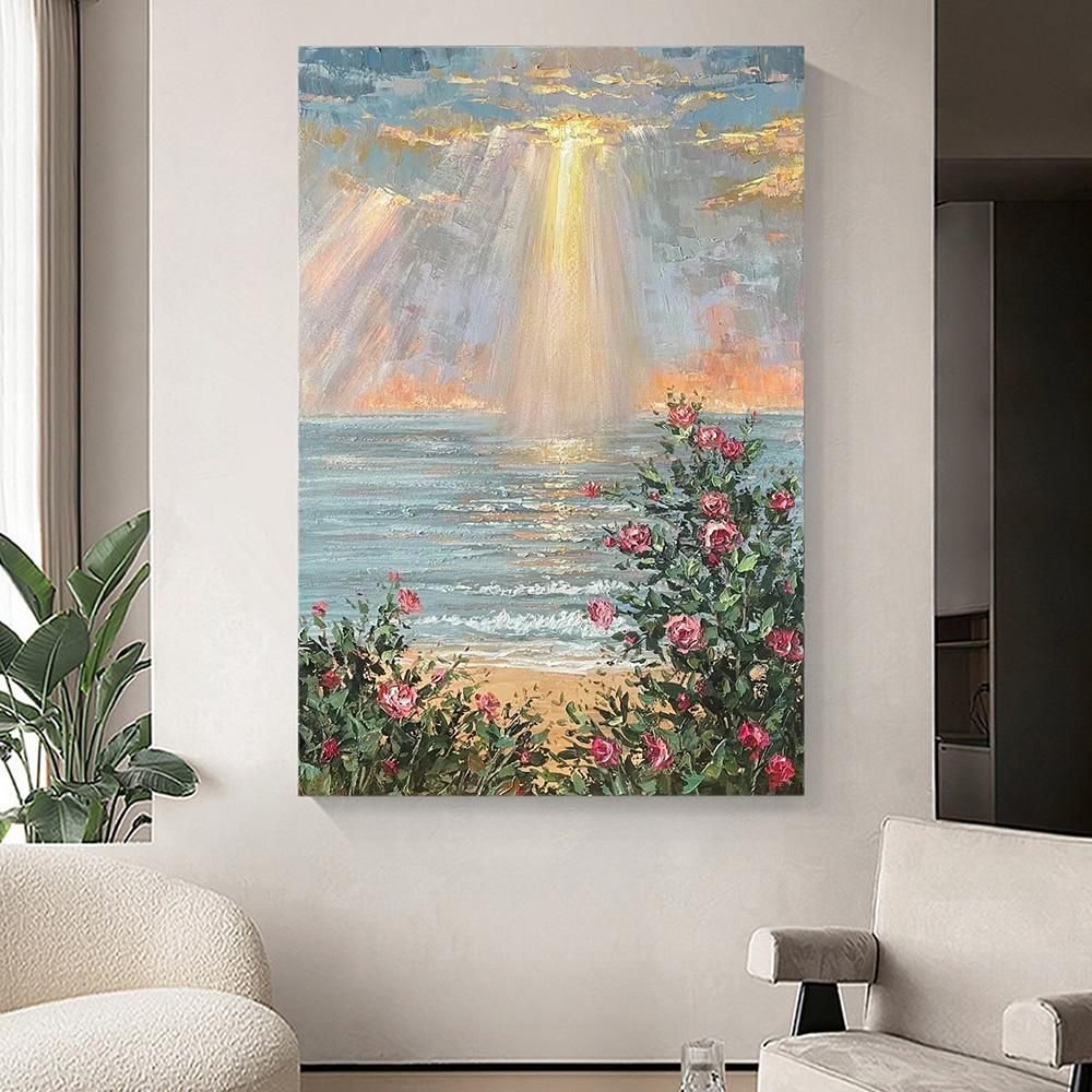 인테리어 3D 장미 캔버스 아트액자 60x80cm