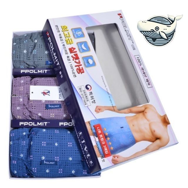 멋스러운 남성 도트 트렁크팬티 순면 패턴 팬티