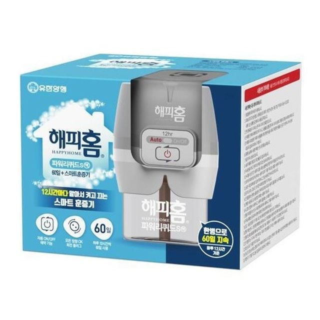 해피홈 모기퇴치 파워리퀴드 타이머형 스마트 훈증기