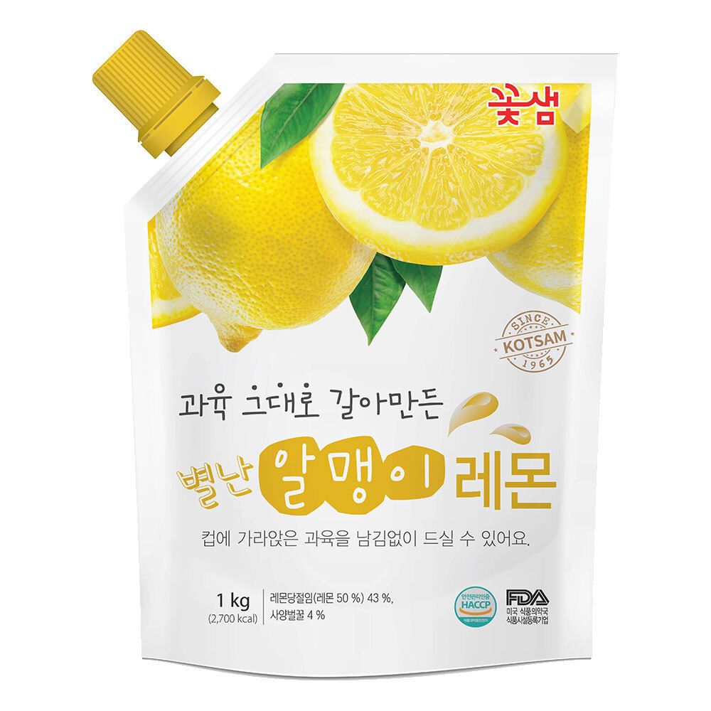 꽃샘 별난 알맹이 레몬 1kg