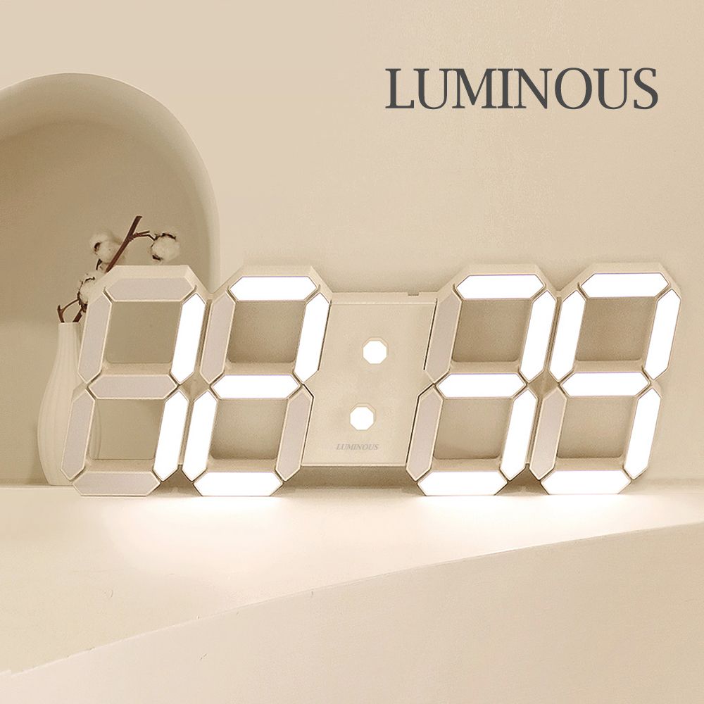 루미너스 국산 에로스 크림화이트 LED 벽시계