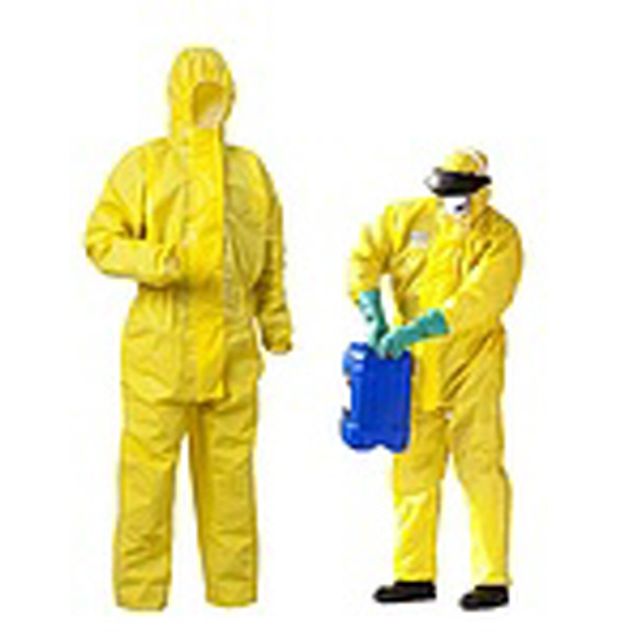 유해물질 화학작업용 원피스 보호복 옐로우색상 10EA
