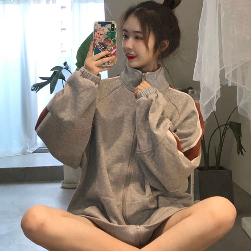 가을 트랙 여성 캐주얼 간절기 집업 여자 루즈