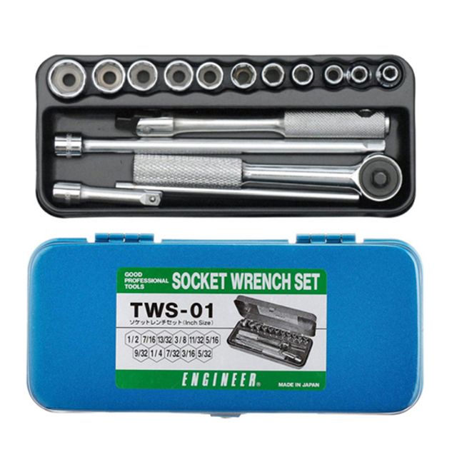 엔지니어 TWS-01 1/4inch인치 소켓렌치세트 16PCS
