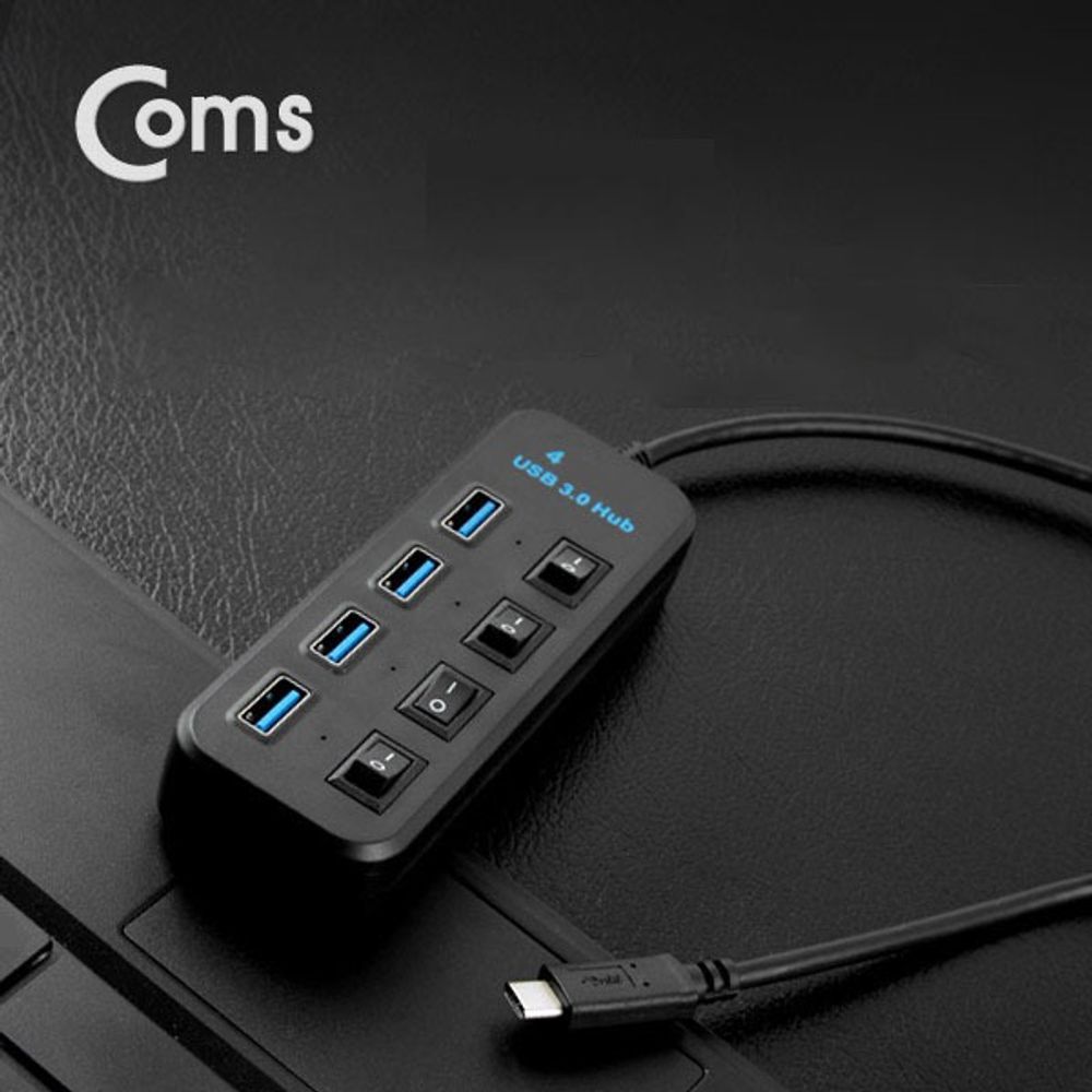 Coms USB 3.1 허브(Type C) Type C to USB 3.0 4Port