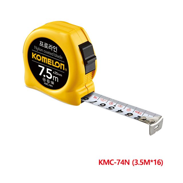 코메론 프로라인 줄자 노랑 KMC-74N 3.5Mx16mm