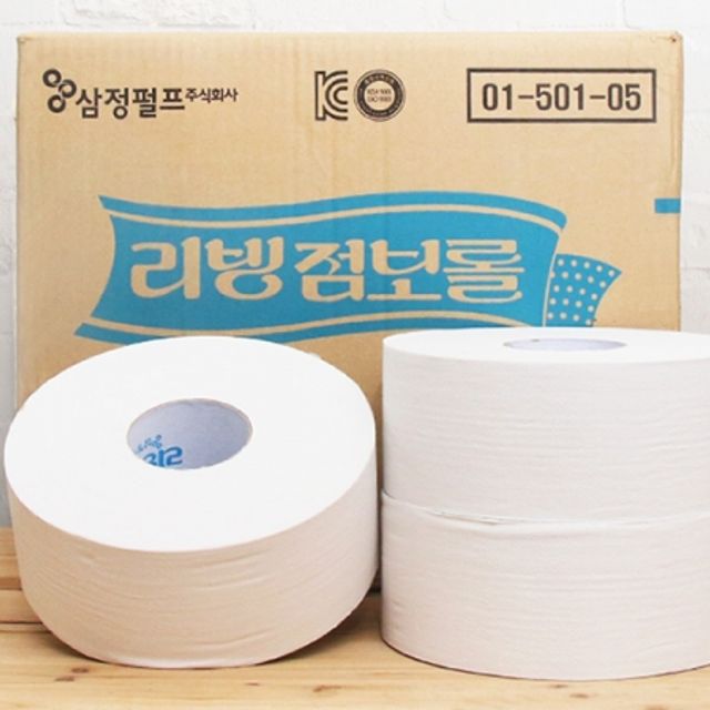 엠보싱 대용량 점보롤 (500M) 16롤