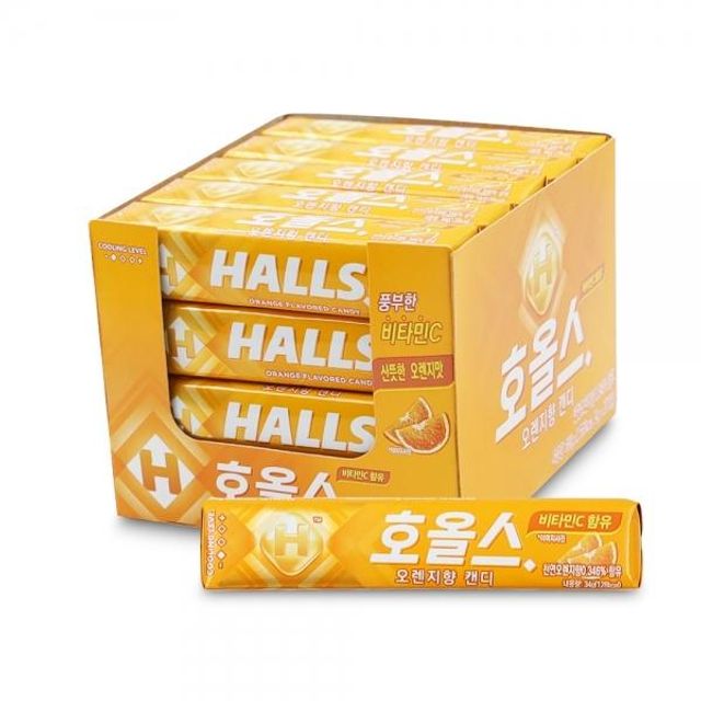 오렌지향 캔디 27.9gx20개 홀스 호올스 사탕