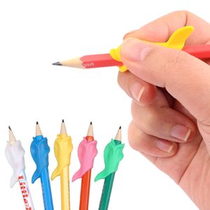 아이티알,NE 돌고래 펜그립X50개(랜덤) 실리콘 필기보조 연필 볼펜