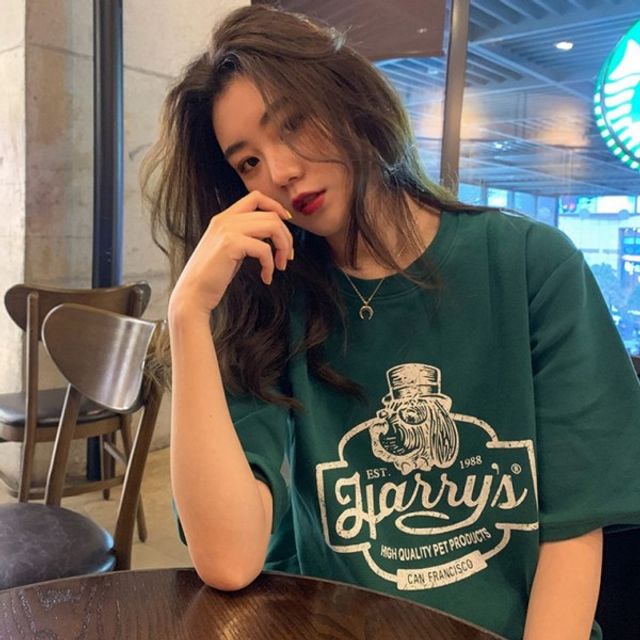 모자 강아지 기본 기본 면 데이 반팔티