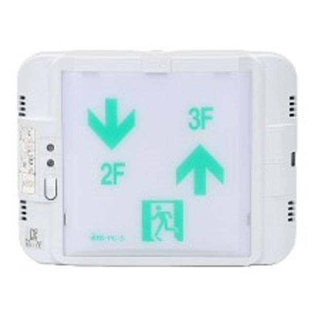 LED 벽부형 계단 통로 유도등 소형 단면 좌하 2F 우