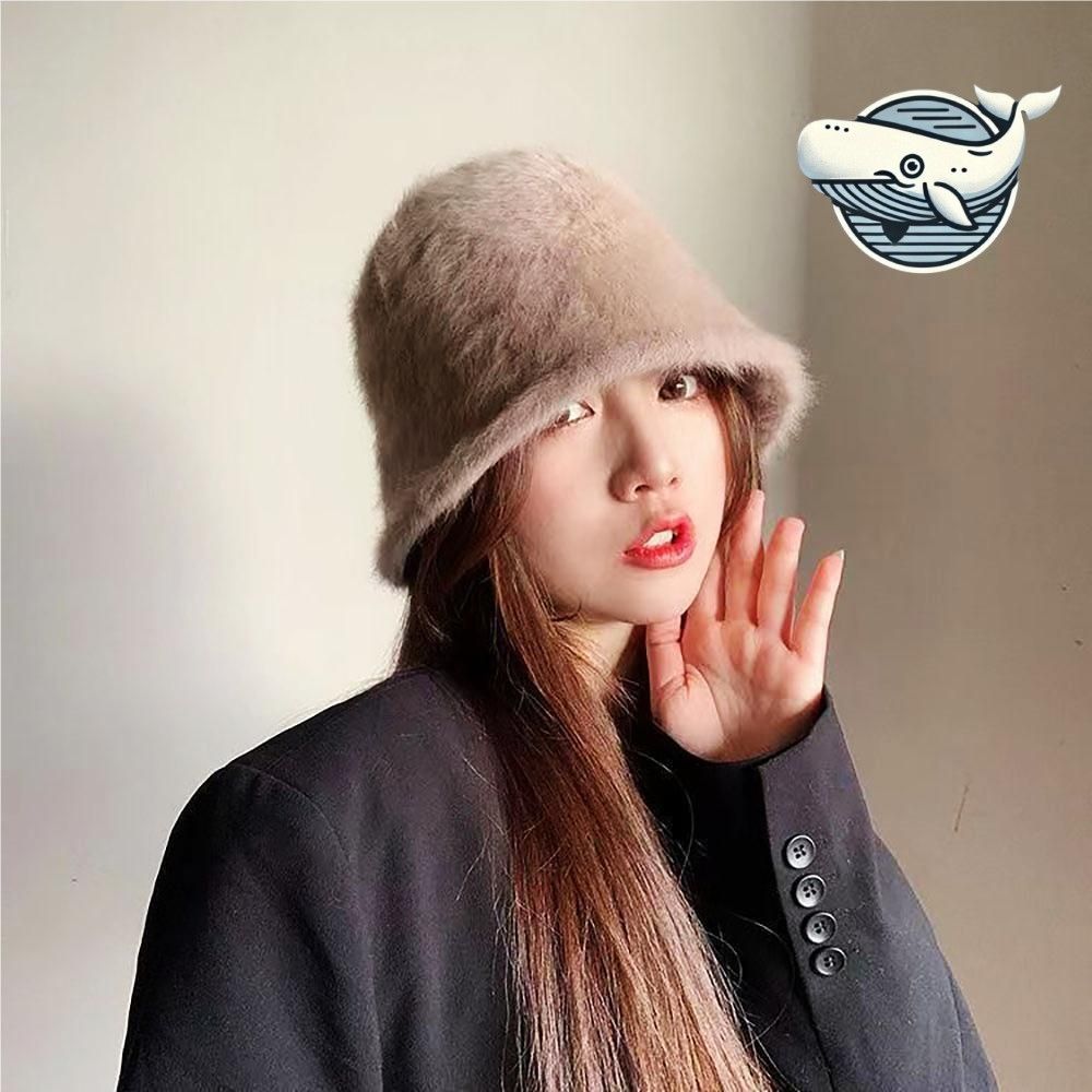 가벼운 소프트앙고라 버킷햇 시크한 아이템 모자
