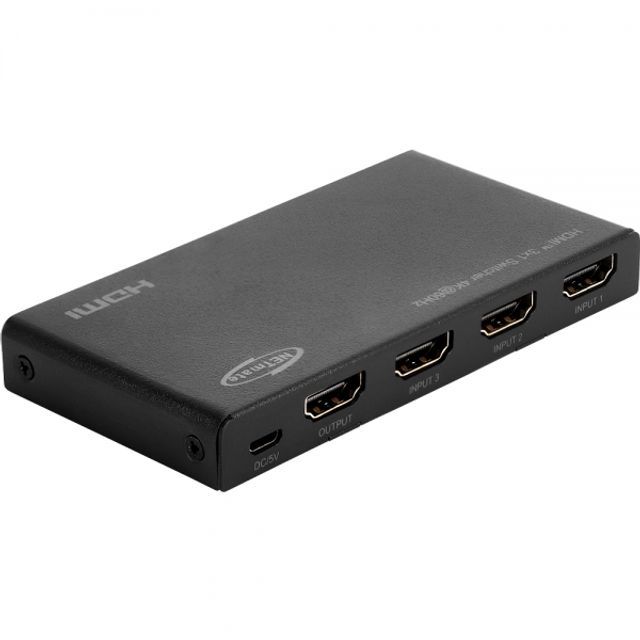 넷메이트 NM-PTS11 4K 60Hz HDMI 3대1 선택기 리모컨