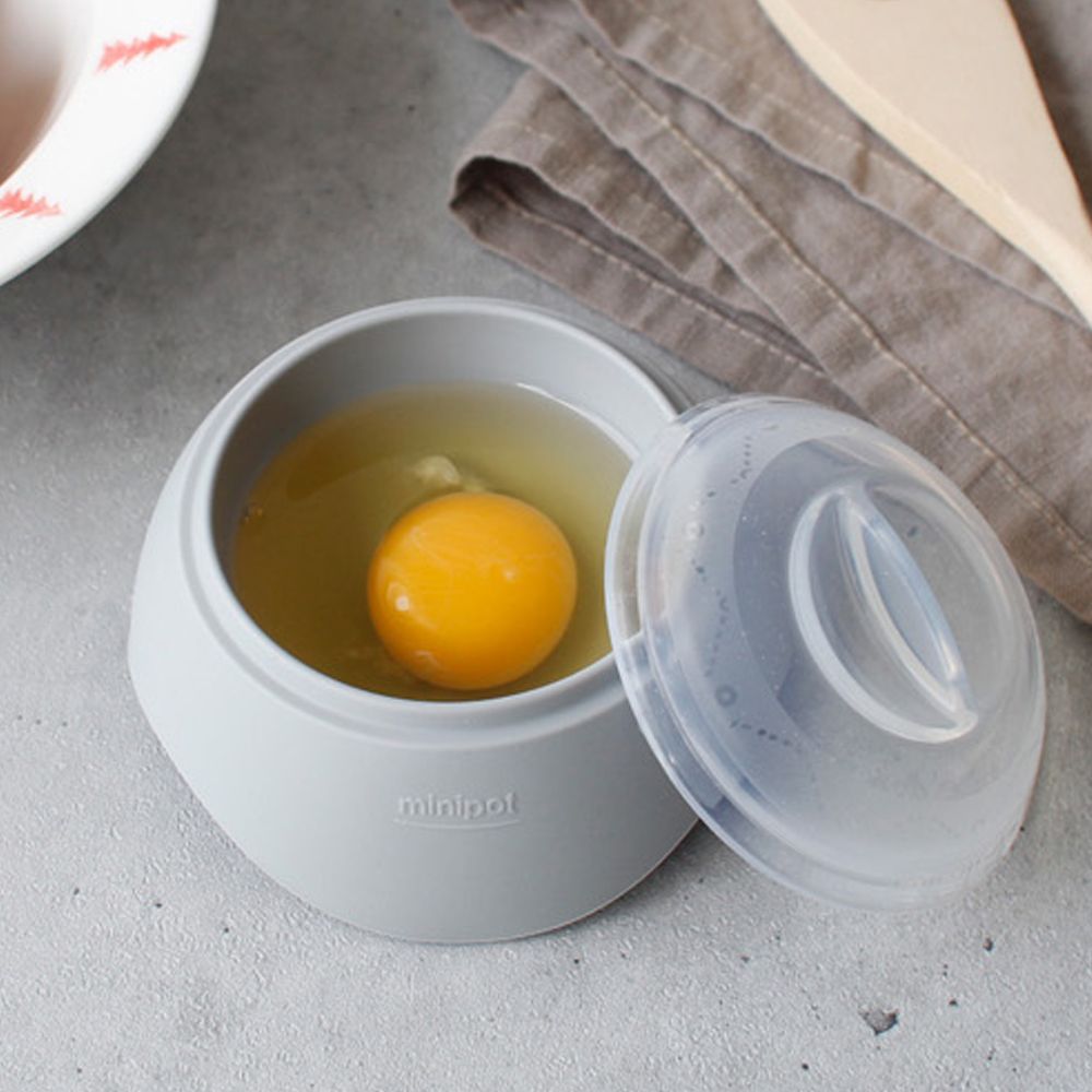 실리콘 미니 계란 찜기 전자렌지 달걀 삶기 반숙 용기