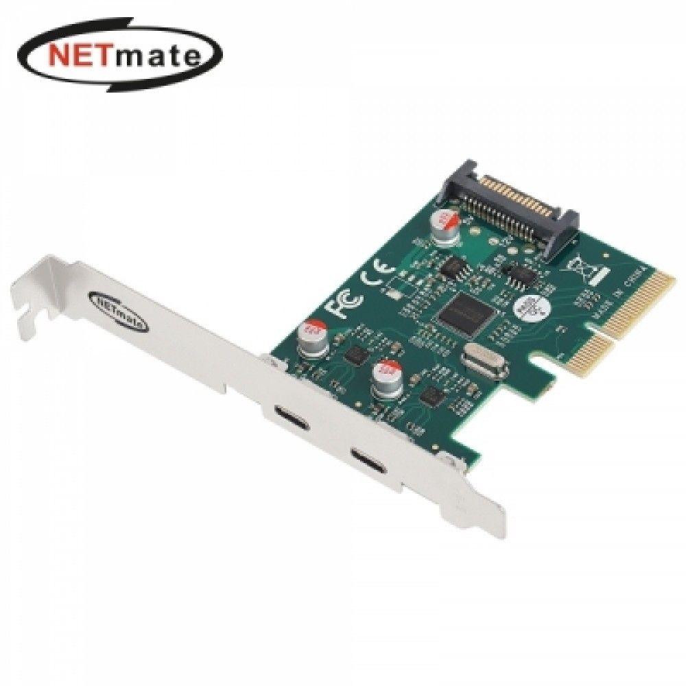 넷메이트 NMJSSWC05 USB3.1 Gen2 Type C 2포트 PCI Ex