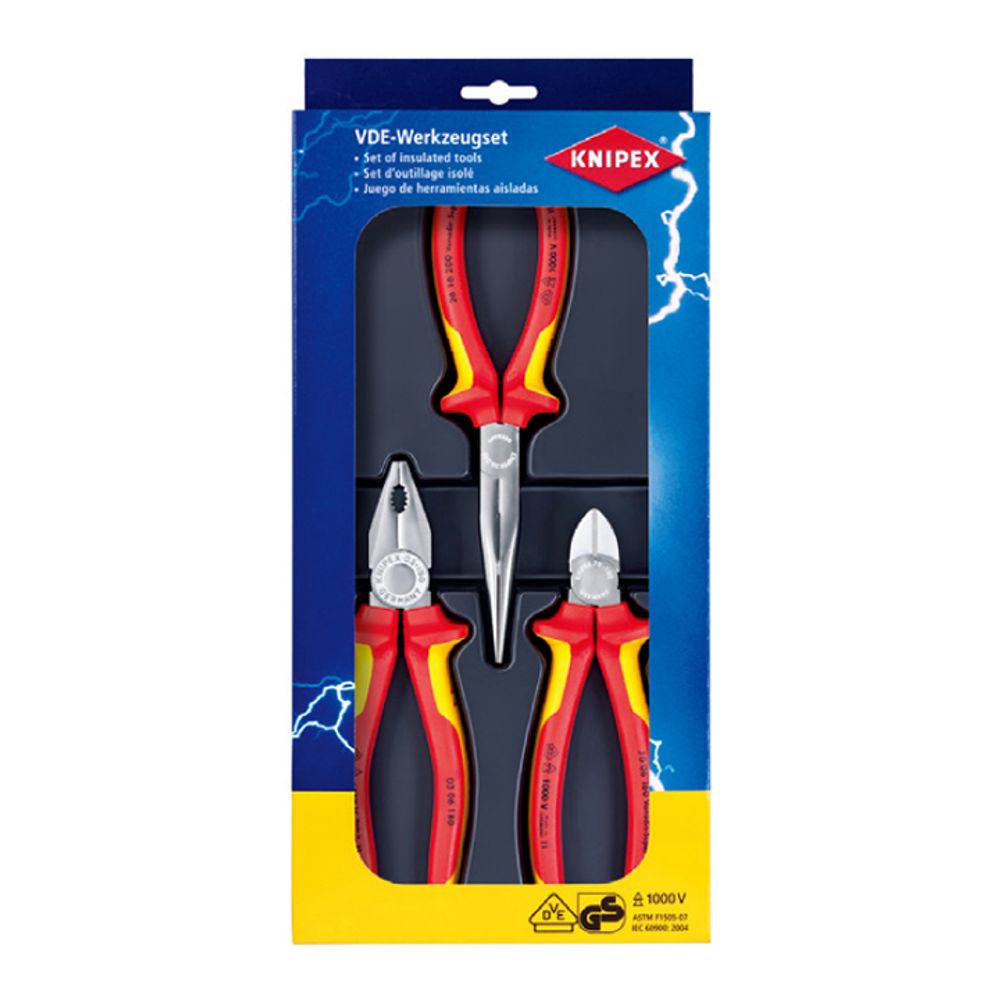 KNIPEX 공구세트(절연3pcs)_00-20-12 3종 플라스틱