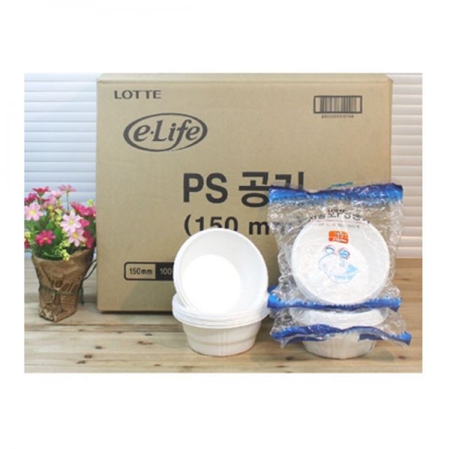 BOX 이라이프 PS공기 (140mm) 1000개입 일회용공기