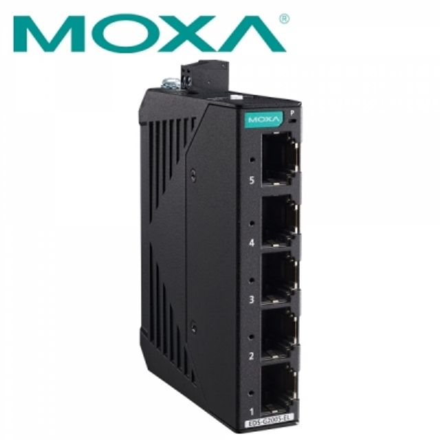 MOXA 산업용 5포트 기가비트 스위칭 허브(메탈 하우